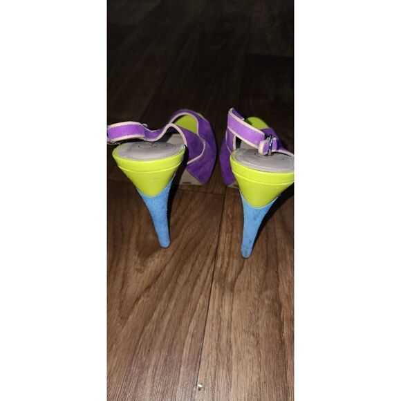 Jessica Simpson Multi Colored Shavon Slingback Heels - Picture 4 of 6